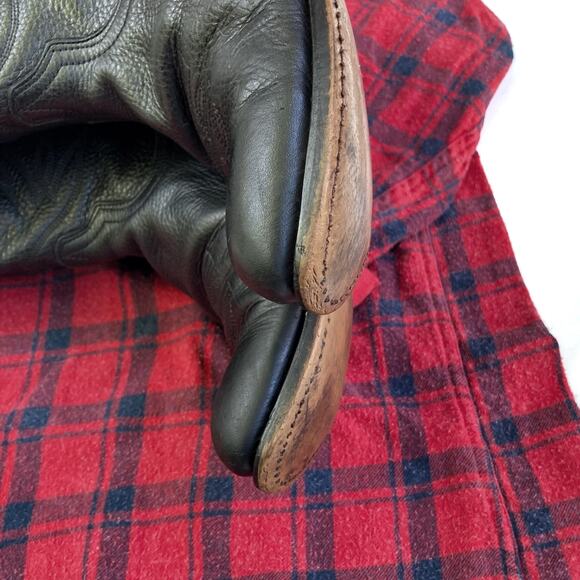 Vintage Durango Black Leather Cowboy Boots | Rugged Fall Wardrobe Staple | EUC - Picture 10 of 16